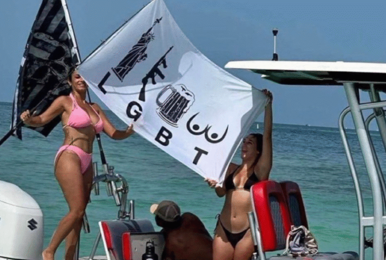 Florida Boaters Fly Controversial “LGBT” Flag Replacing Acronym With Guns, Beer, Breasts